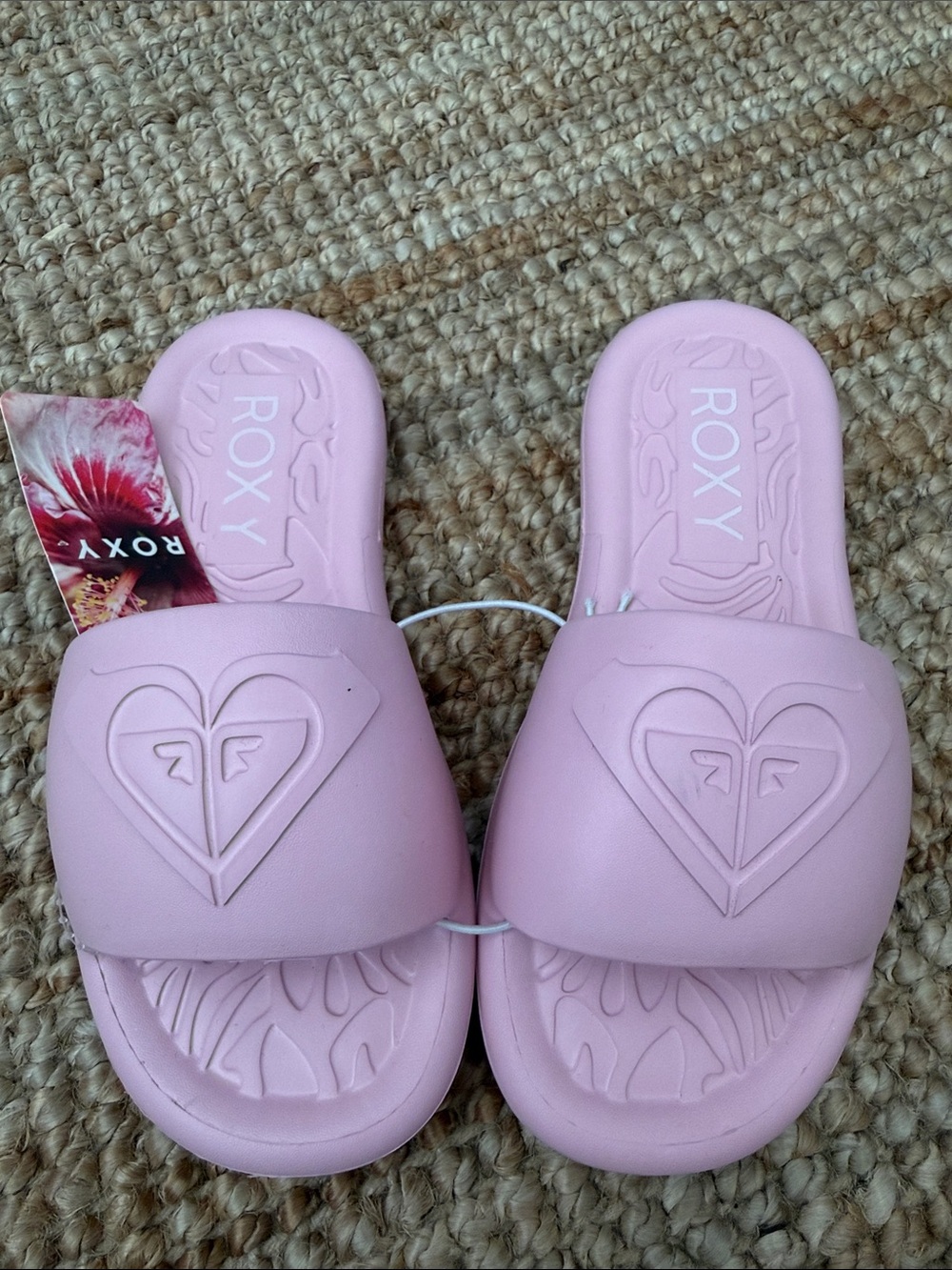 Roxy Women's Light Pink Slide Sandals